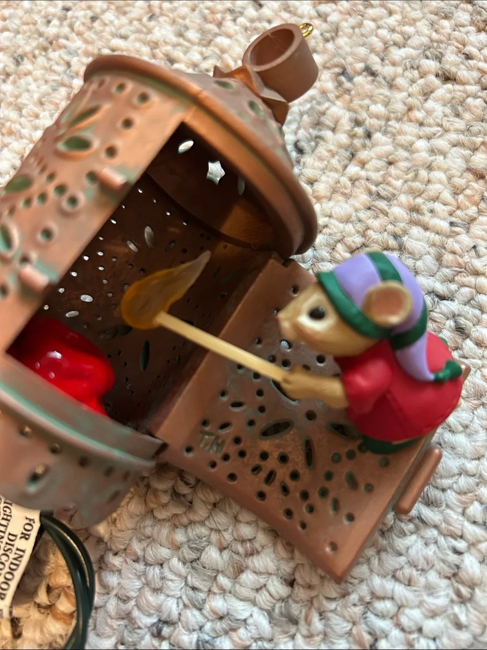Hallmark “Warm Welcome” Copper Lantern Ornament.  Handcrafted 1999.
